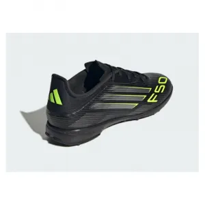 Pánske futbalové kopačky turfy ADIDAS F50 League M TF core black iron metallic lucid lemon