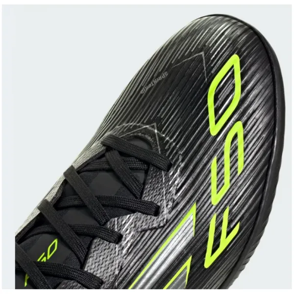 Pánske futbalové kopačky turfy ADIDAS F50 League M TF core black iron metallic lucid lemon