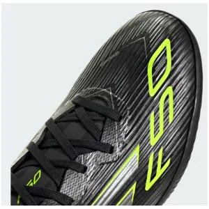 Pánske futbalové kopačky turfy ADIDAS F50 League M TF core black iron metallic lucid lemon