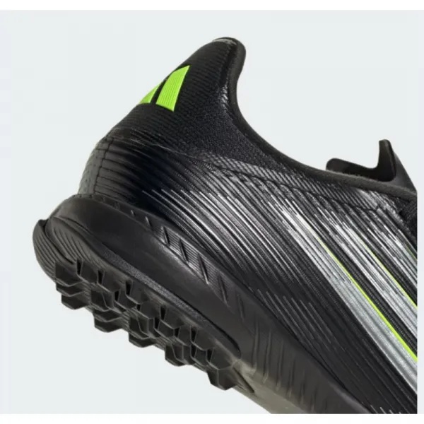 Pánske futbalové kopačky turfy ADIDAS F50 League M TF core black iron metallic lucid lemon