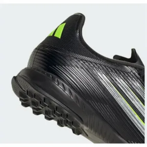 Pánske futbalové kopačky turfy ADIDAS F50 League M TF core black iron metallic lucid lemon