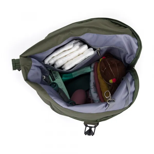 PETITEMARS Prebaľovací batoh Petite&Mars Jackob Military Green