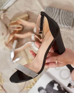 Resti Women's sandals with zircons Cemilces
