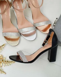 Resti Women's sandals with zircons Cemilces