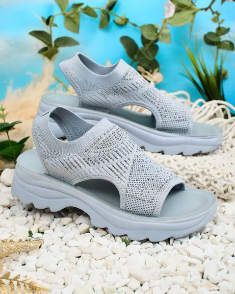 Resti Women's sandals with upper and zirconia Alebin