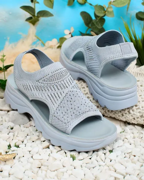 Resti Women's sandals with upper and zirconia Alebin