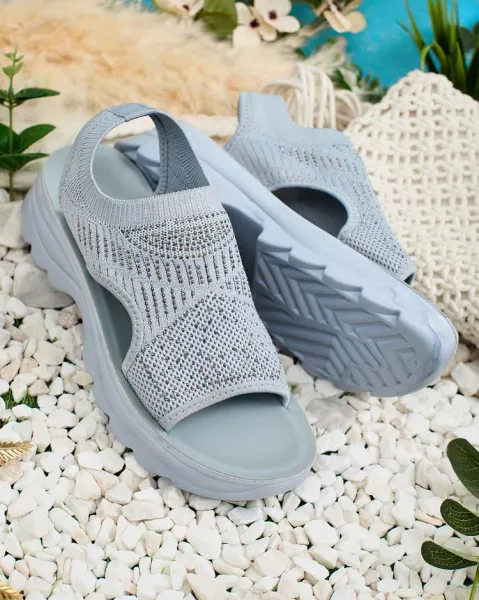 Resti Women's sandals with upper and zirconia Alebin