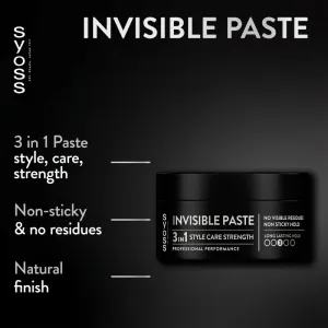Syoss Invisible Hold transparentná stylingová pasta pre stredne silnú fixáciu 100 ml