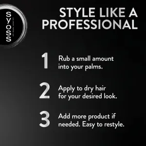 Syoss Invisible Hold transparentná stylingová pasta pre stredne silnú fixáciu 100 ml