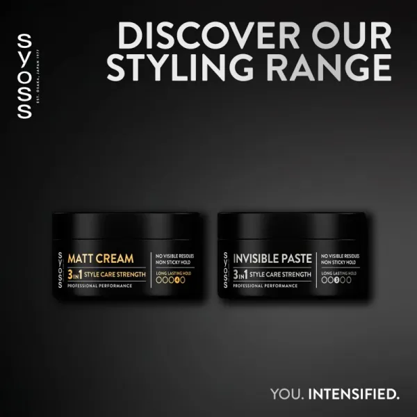 Syoss Invisible Hold transparentná stylingová pasta pre stredne silnú fixáciu 100 ml