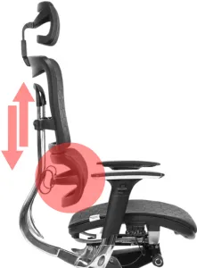 MERCURY Ergonomická kancelárska stolička ORION JNS-801, čierna W-51 (vzorovaná), leštěný kríž