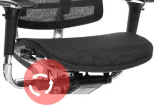 MERCURY Ergonomická kancelárska stolička ORION JNS-801, čierna W-51 (vzorovaná), leštěný kríž