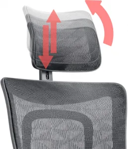 MERCURY Ergonomická kancelárska stolička ORION JNS-801, čierna W-51 (vzorovaná), leštěný kríž