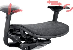 MERCURY Ergonomická kancelárska stolička ORION JNS-801, čierna sieťovina W-51 (vzorovaná), čierny kríž