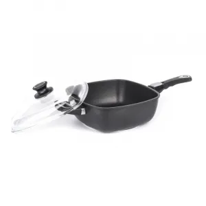 G21 Hlboká panvica Cook 26 cm s pokrievkou a odnímateľnou rukoväťou