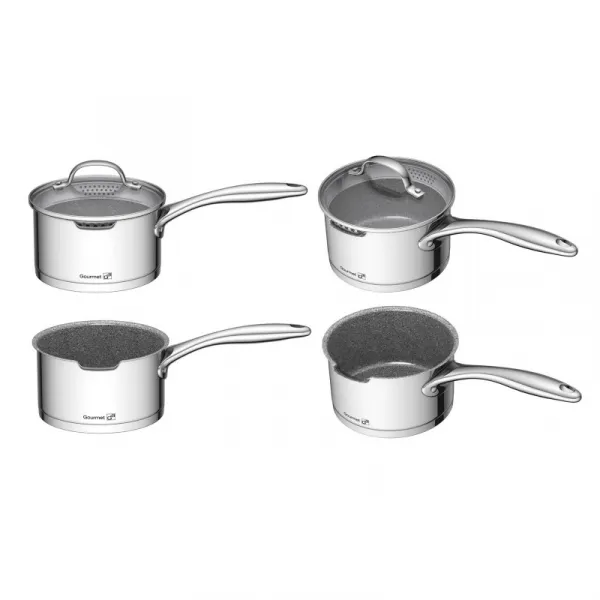 G21 Sada riadu Gourmet Miracle s cedidlom, 9 dielov, nerez / greblon