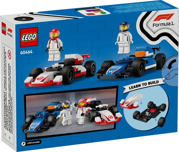 LEGO® City 60464 Pretekárske autá F1® Williams Racing a Haas F1®