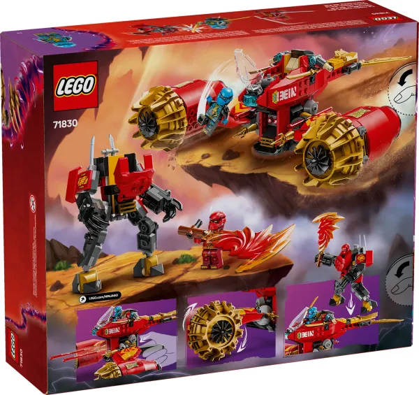 LEGO® NINJAGO® 71830 Kaiov búrkový jazdec a drak
