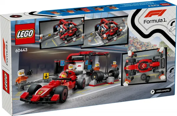 LEGO® City 60443 Zastávka v F1® a Pit Crew s autom Ferrari