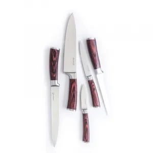 G21 Sada nožov Gourmet Nature 5 ks + bambusový blok