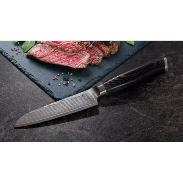 G21 Nôž Gourmet Damascus 13 cm, Santoku