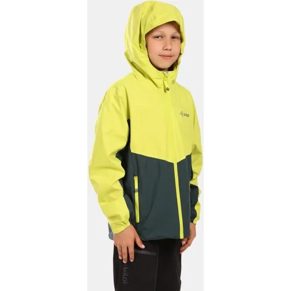 KILPI ORLETI Chlapčenská outdoorová bunda, tmavo zelená, veľkosť