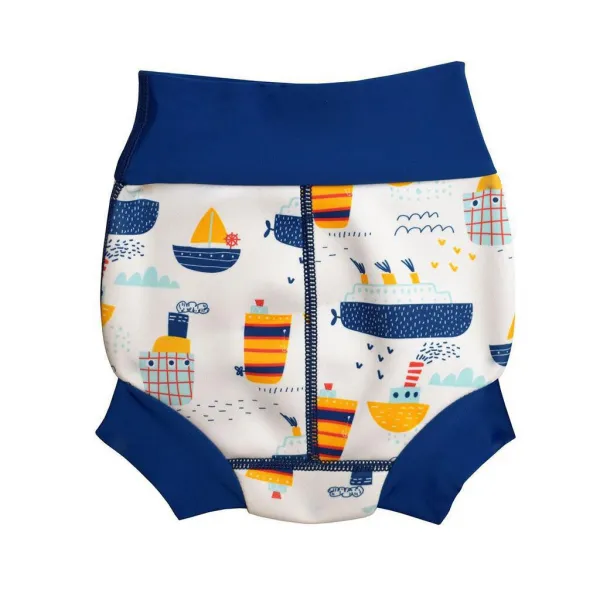 Plavky Happy Nappy Tug Boats L (6 – 12 mes.)