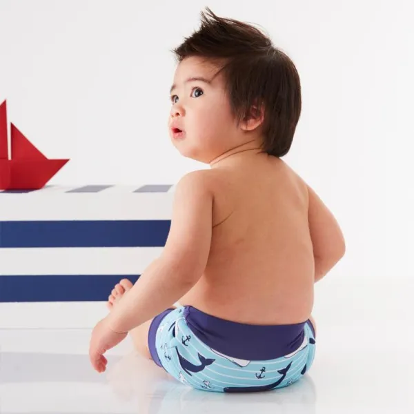 Plavky Happy Nappy Veľryba L (6 – 12 mes.)