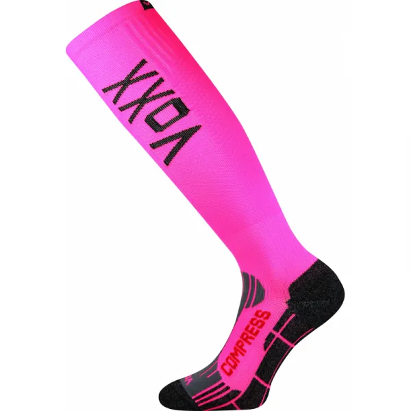 Dámske bežecké kompresné podkolienky VOXX 1 PACK-Flex-neon pink