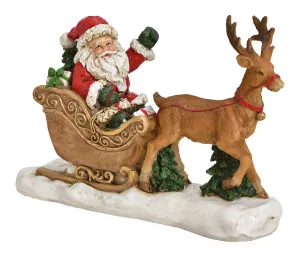 G. Wurm Dekorace Santa na saních