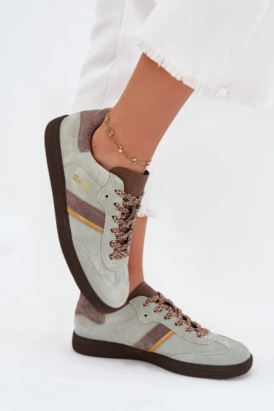 BIG STAR SHOES Dámske Nízke Sneakers Z Semiša Big Star