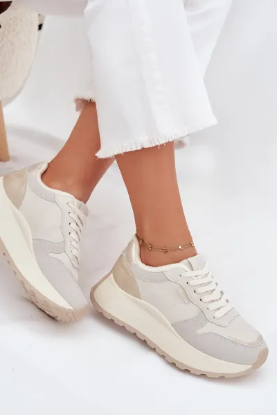 BIG STAR SHOES Zateplené dámske sneakersy na platforme Big Star