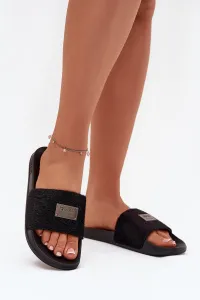 BIG STAR SHOES Dámske Šľapky Na Pěnové Podešvi S Kožušinou Big Star