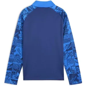 Puma NEYMAR JR PLAYMAKER 1/4 ZIP JR Chlapčenská mikina, tmavo modrá, veľkosť