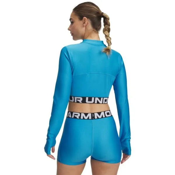 Under Armour HEATGEAR RIB Dámske tričko, modrá, veľkosť M