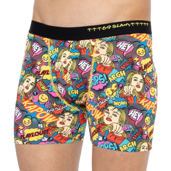 Pánske boxerky 69SLAM fit kapow (MBYPOW-PO) M, trenky