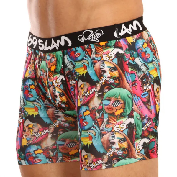 Pánske boxerky 69SLAM fit pop art (MBYOAT-PO) S, trenky