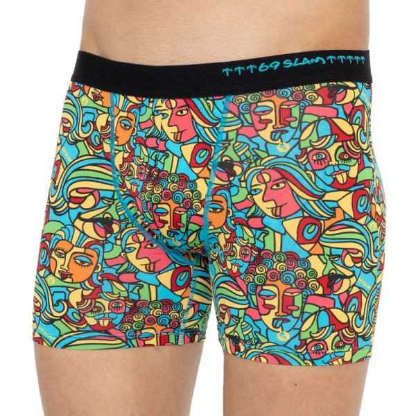 Pánske boxerky 69SLAM fit cubism mock S, trenky