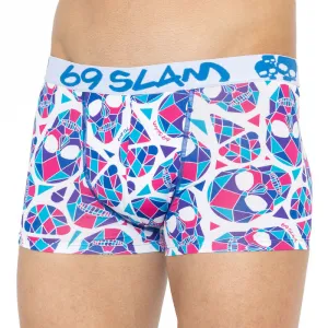 Pánske boxerky 69SLAM hip skullmond white M, trenky