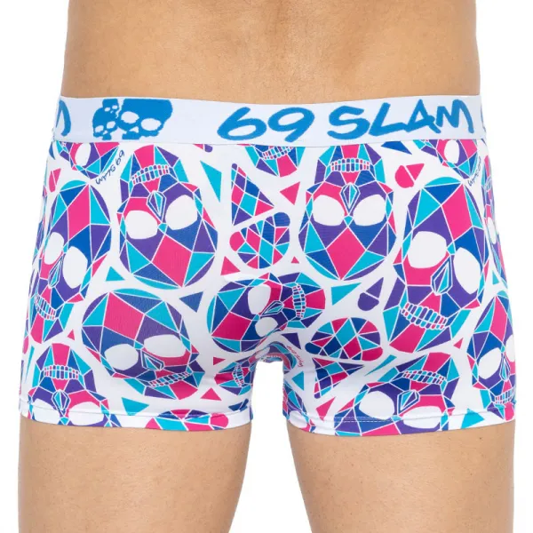 Pánske boxerky 69SLAM hip skullmond white M, trenky
