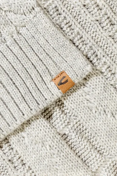Šál Camel Active Scarf Grey Melange Check