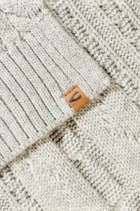 Šál Camel Active Scarf Grey Melange Check
