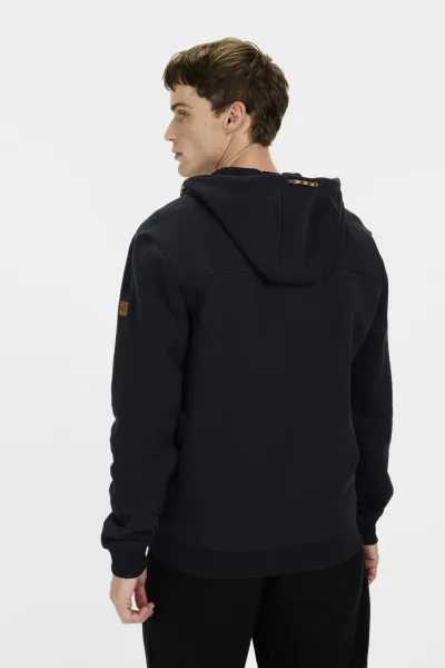 Mikina Camel Active Sweatjacket Hood Tinted Blue