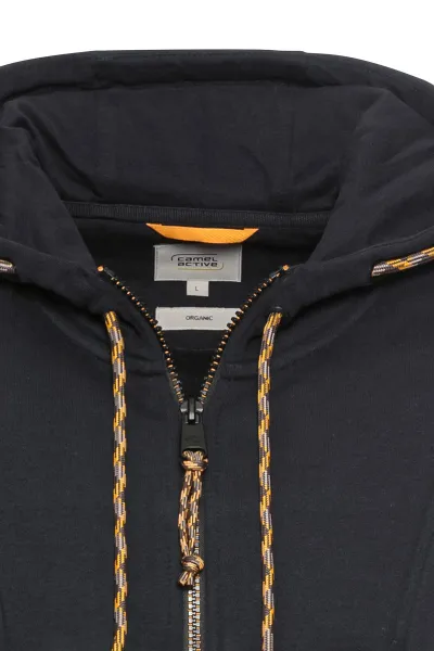 Mikina Camel Active Sweatjacket Hood Tinted Blue