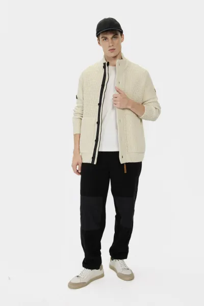 Sveter Camel Active Knitted Jacket Creme