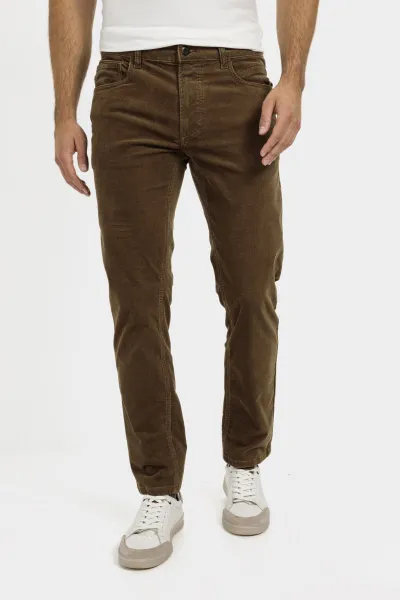 Nohavice Camel Active Cord 5 Pocket-Regular Fit Cinnamon