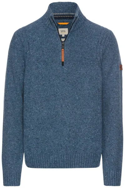 Sveter Camel Active Pullover Troyer Indigo