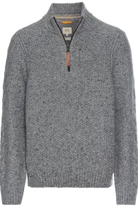 Sveter Camel Active Pullover Troyer Grey Melange