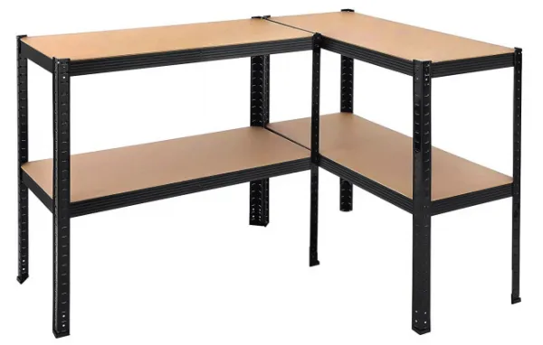 TZB Dílenský regál IRONHOLD 174x80 cm černý