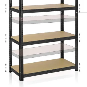 TZB Dílenský regál IRONHOLD 174x80 cm černý